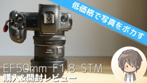 【CANON EF50mm F1.8 STM開封レビュー】明るい！安い！コンパクト！初めての単焦点、買うならこのレンズがおすすめ！