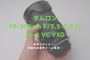 18-300mm F/3.5-6.3 Di III-A VC VXD作例付きレビュー！富士フイルムユーザー待望の高倍率ズームレンズがタムロンから登場